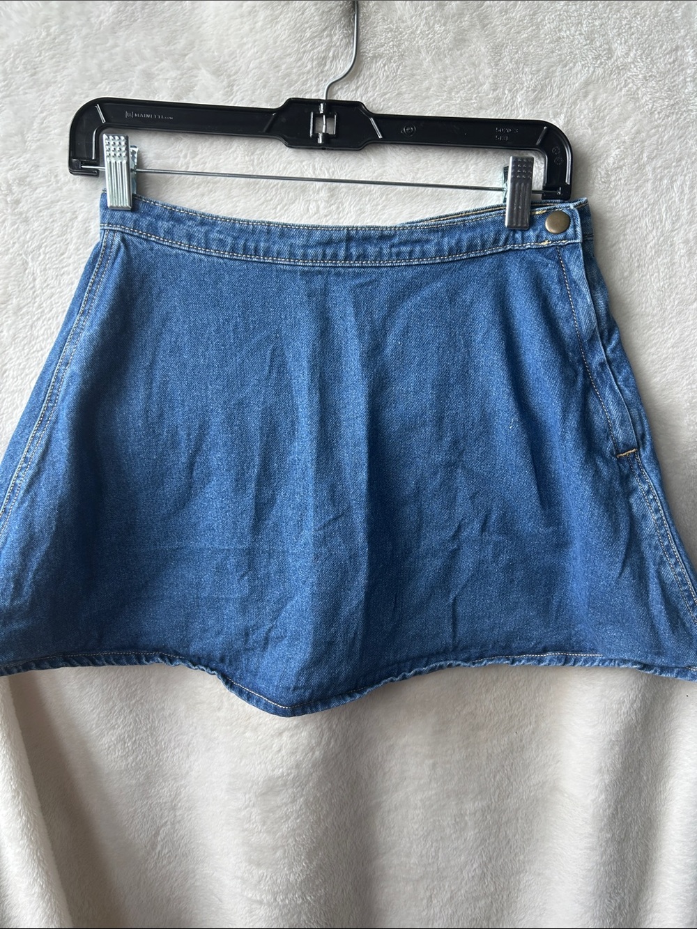 Bullhead Y2K Denim A-Line Mini Skirt size 26 side zipper